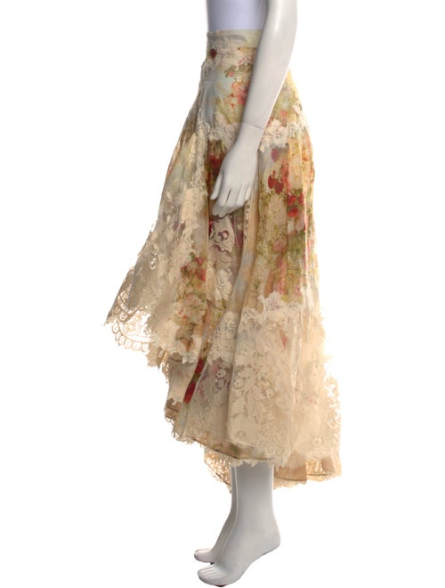 Zimmermann Floral Print Long Skirt