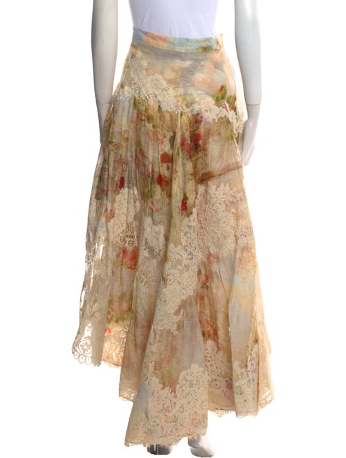 Zimmermann Floral Print Long Skirt