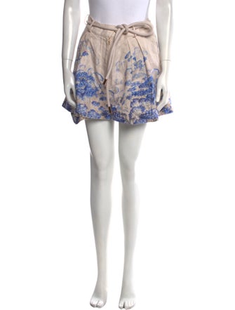 Zimmermann Linen Mini Shorts