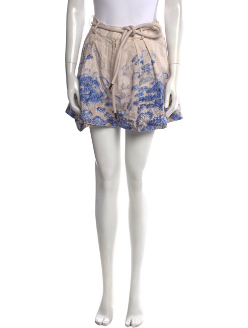 Zimmermann Linen Mini Shorts