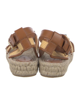 Zimmermann Leather Striped Espadrilles