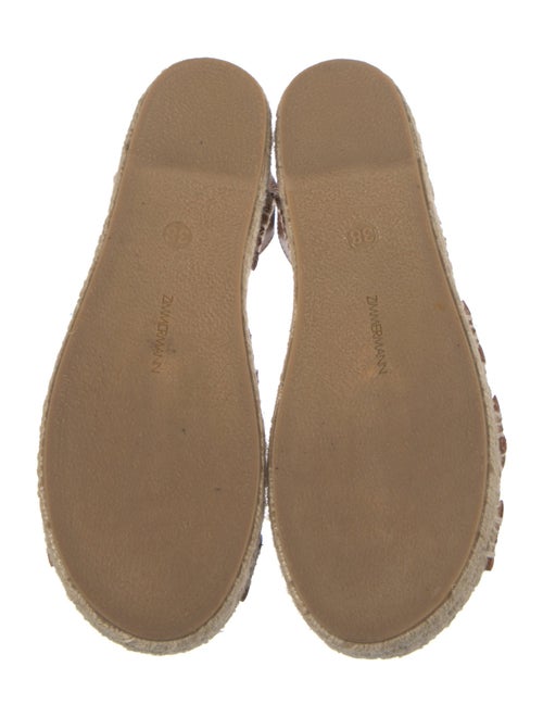 Zimmermann Leather Striped Espadrilles