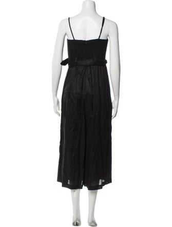 Zimmermann Linen Square Neckline Jumpsuit