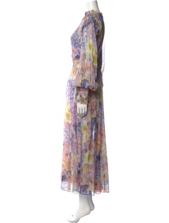 Zimmermann Floral Print Midi Length Dress