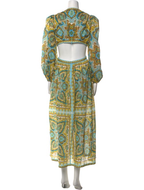 Zimmermann Paisley Print Long Dress