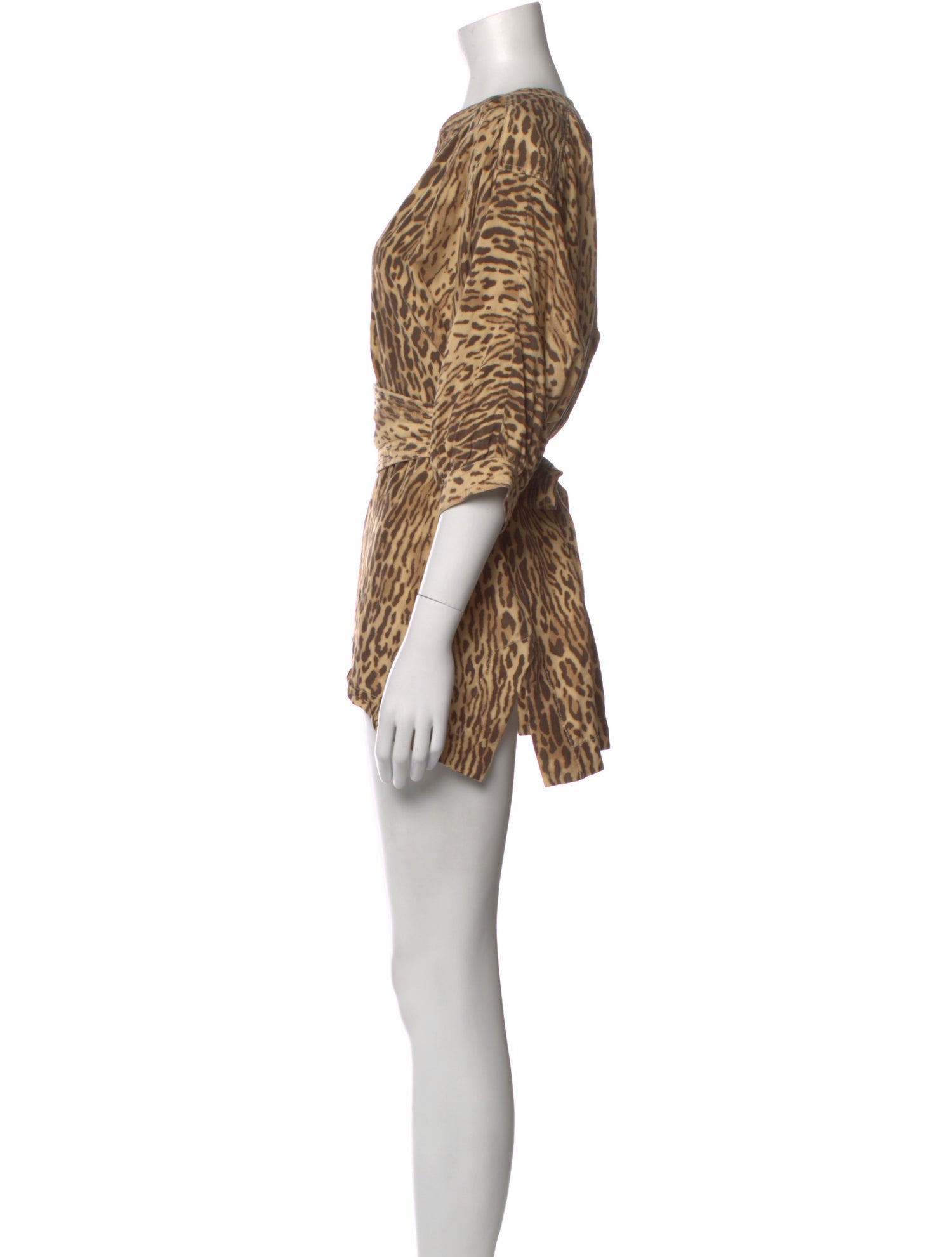 Zimmermann Silk Animal Print Bodysuit