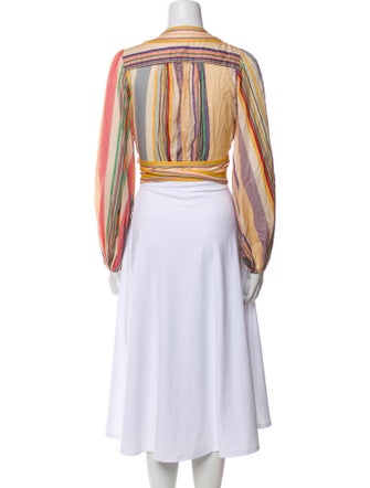 Zimmermann Striped V-Neck Blouse