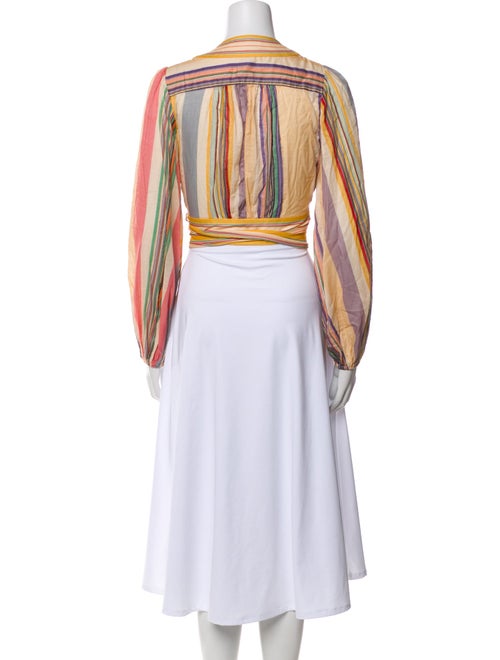 Zimmermann Striped V-Neck Blouse