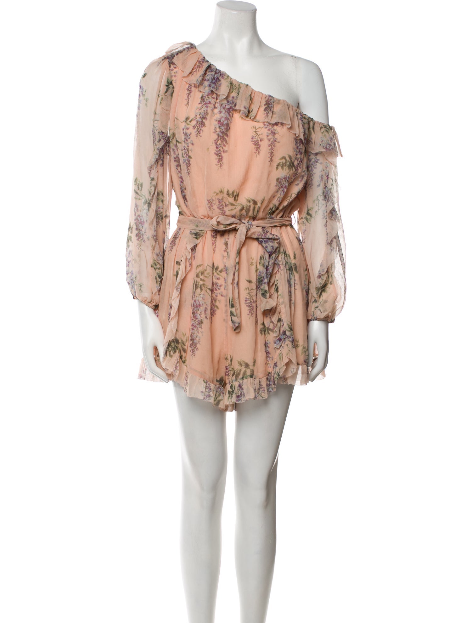 Zimmermann Silk Floral Print Romper