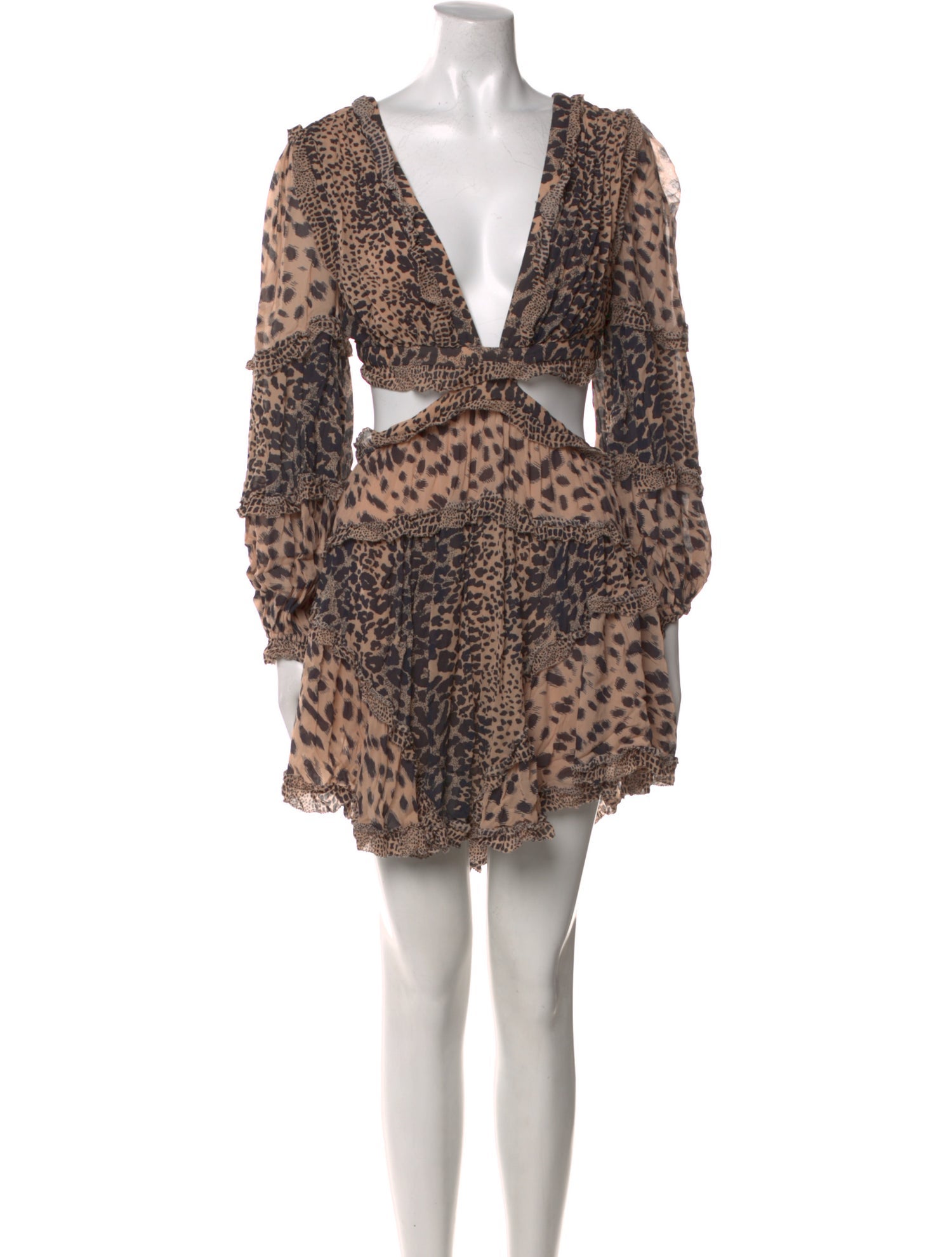 Zimmermann Animal Print Mini Dress