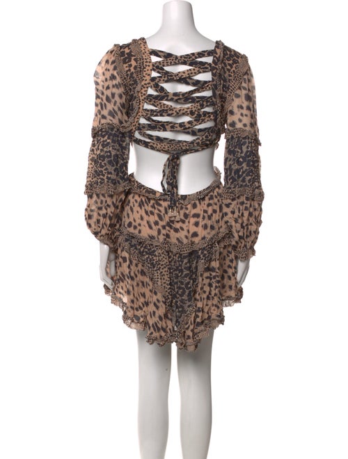 Zimmermann Animal Print Mini Dress