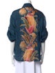 Zimmermann Silk Floral Print Button-Up Top