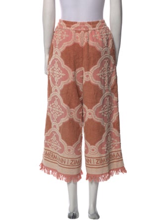 Zimmermann Patterned Wide Leg Pants