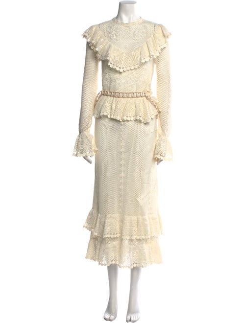 Zimmermann Mock Neck Long Dress