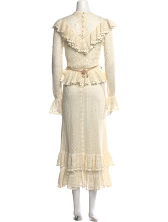 Zimmermann Mock Neck Long Dress
