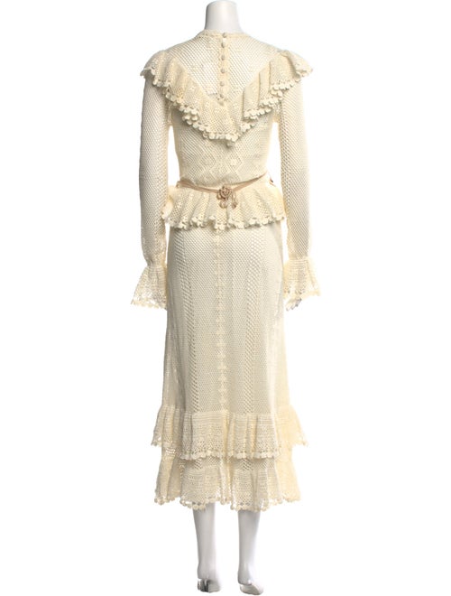 Zimmermann Mock Neck Long Dress