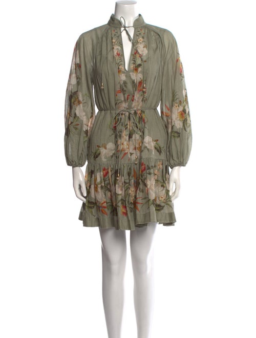 Zimmermann Floral Print Mini Dress