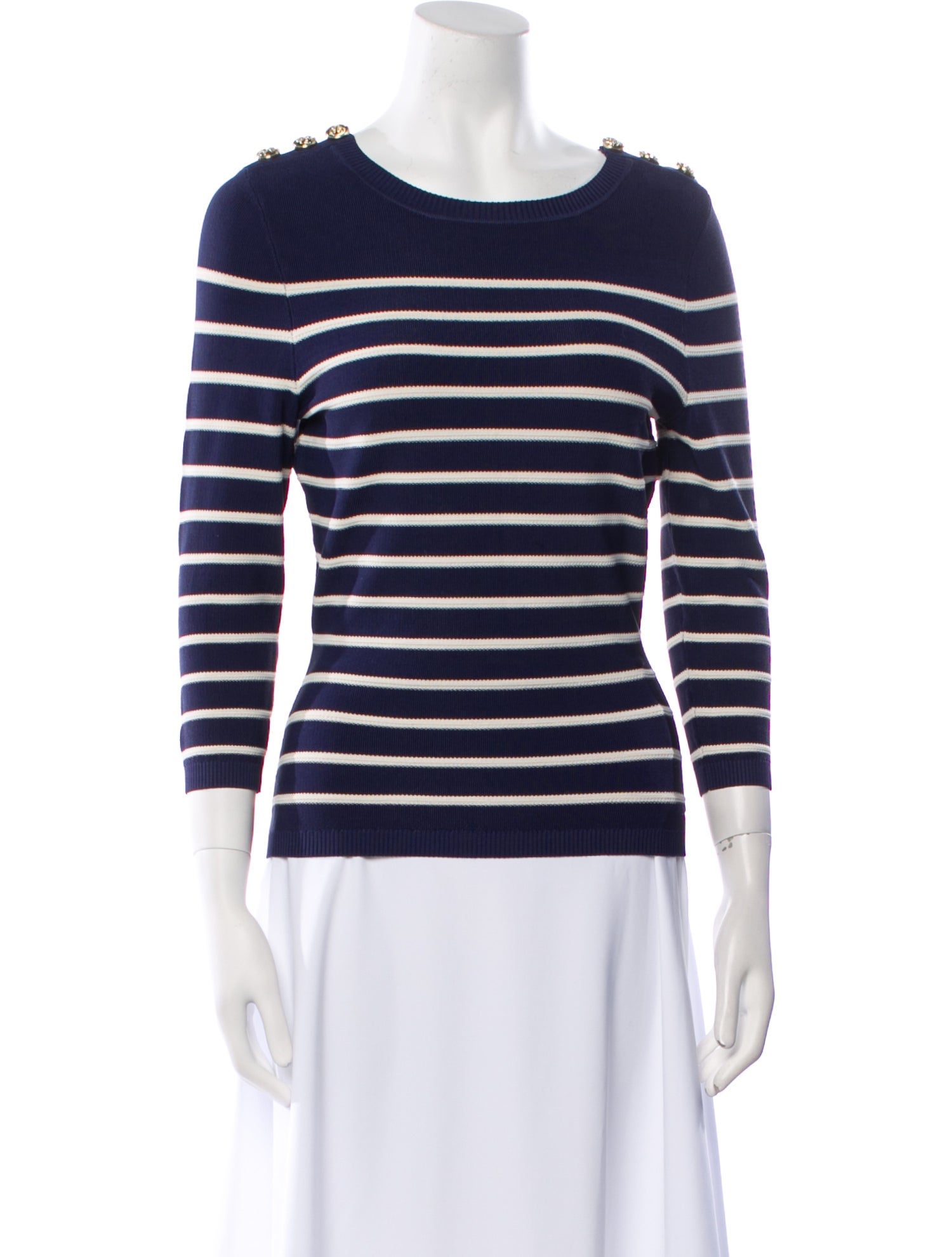 Zimmermann Striped Scoop Neck Sweater