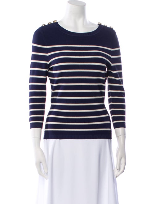 Zimmermann Striped Scoop Neck Sweater