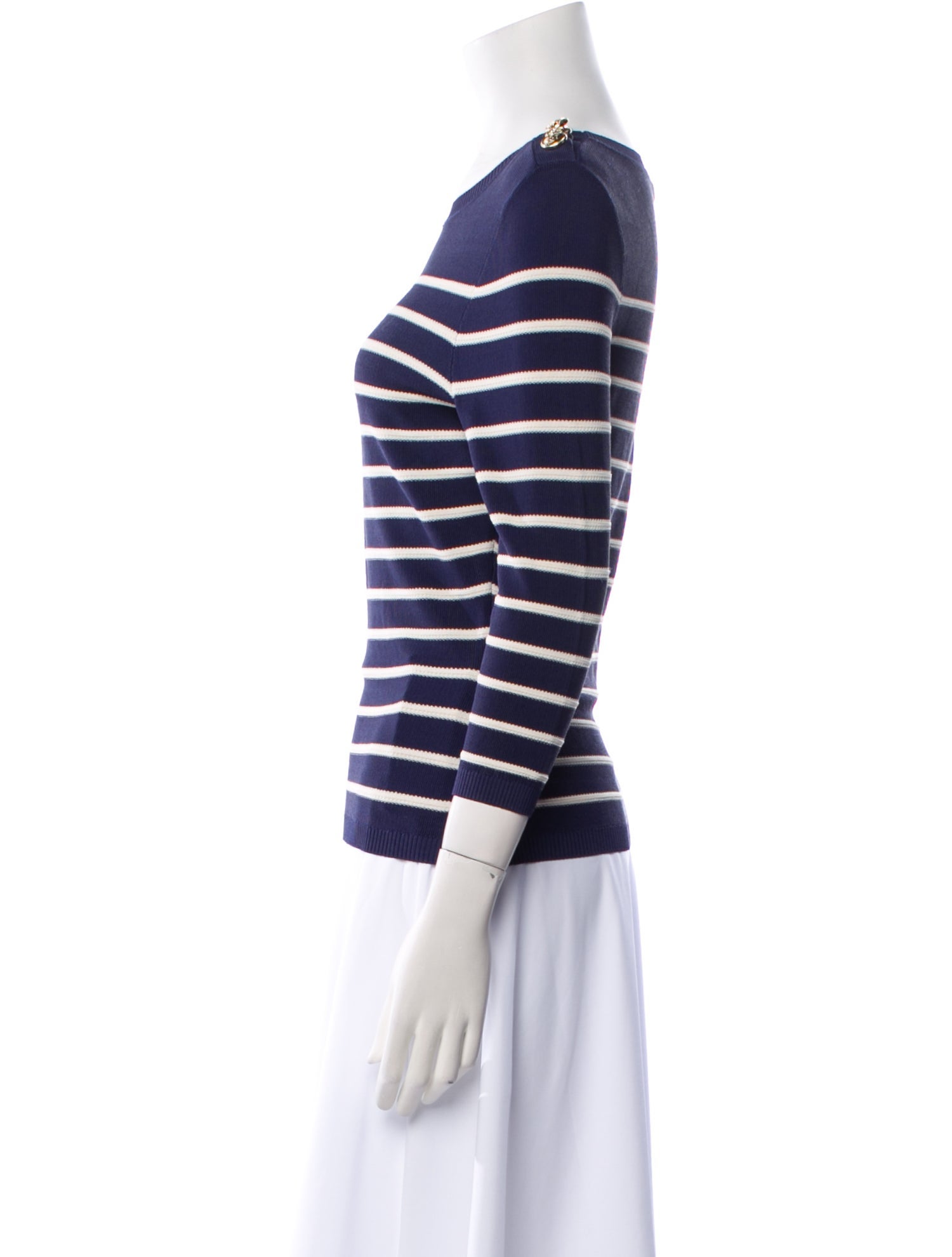 Zimmermann Striped Scoop Neck Sweater