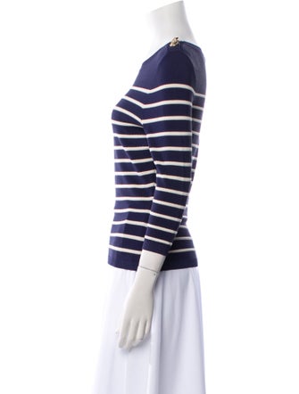 Zimmermann Striped Scoop Neck Sweater