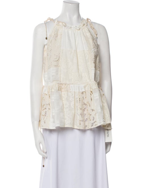 Zimmermann Square Neckline Sleeveless Blouse