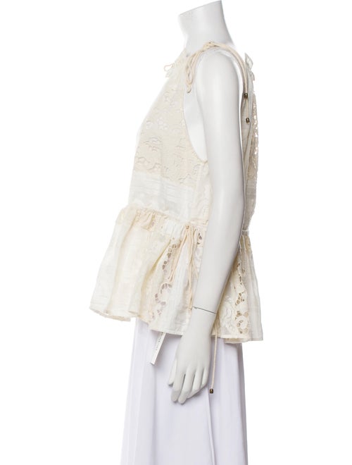 Zimmermann Square Neckline Sleeveless Blouse