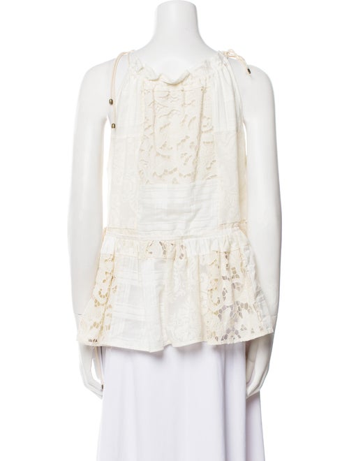 Zimmermann Square Neckline Sleeveless Blouse