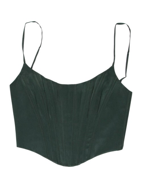 Zimmermann Silk Square Neckline Crop Top