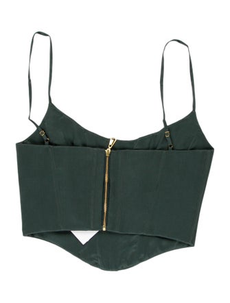 Zimmermann Silk Square Neckline Crop Top