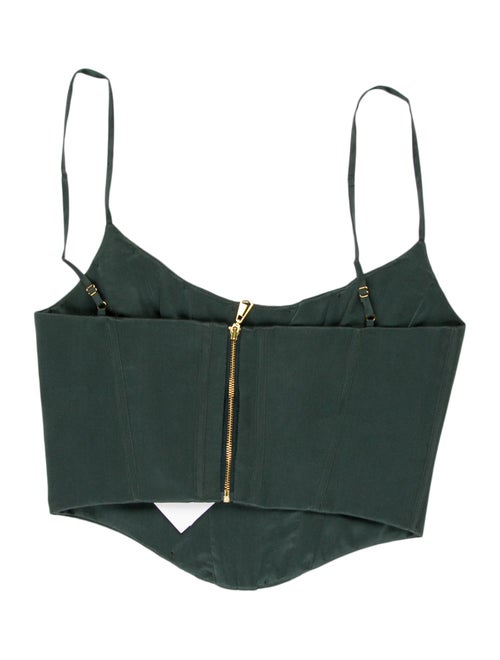 Zimmermann Silk Square Neckline Crop Top