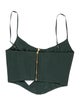 Zimmermann Silk Square Neckline Crop Top