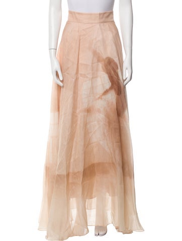 Pre-owned Zimmermann 2022 Long Skirt In Pink
