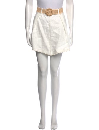 Zimmermann Linen Mini Shorts