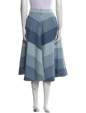 Zimmermann Striped Midi Length Skirt