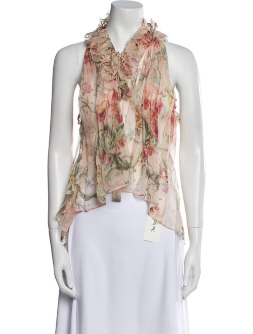 Zimmermann Silk Floral Print Blouse