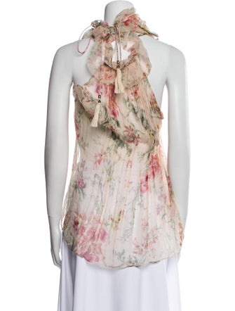 Zimmermann Silk Floral Print Blouse