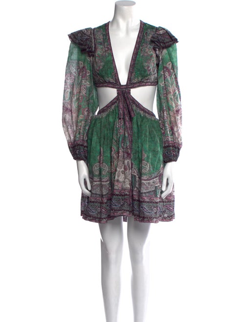 Zimmermann Paisley Print Mini Dress