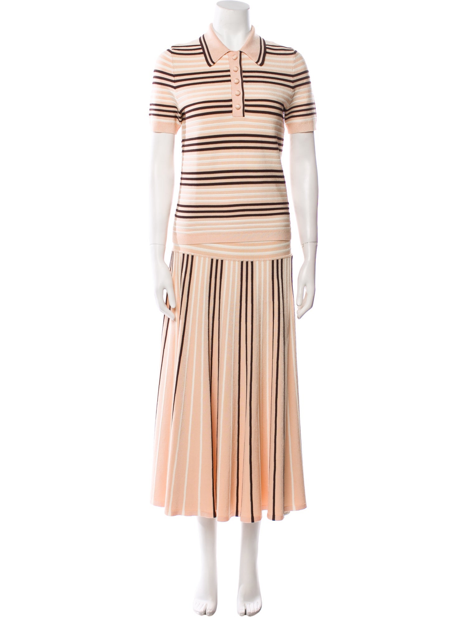 Zimmermann Silk Striped Skirt Set w/ Tags