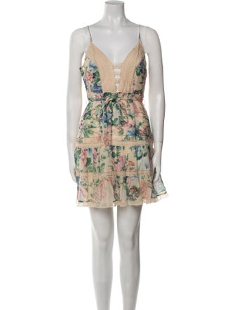 Zimmermann Floral Print Mini Dress
