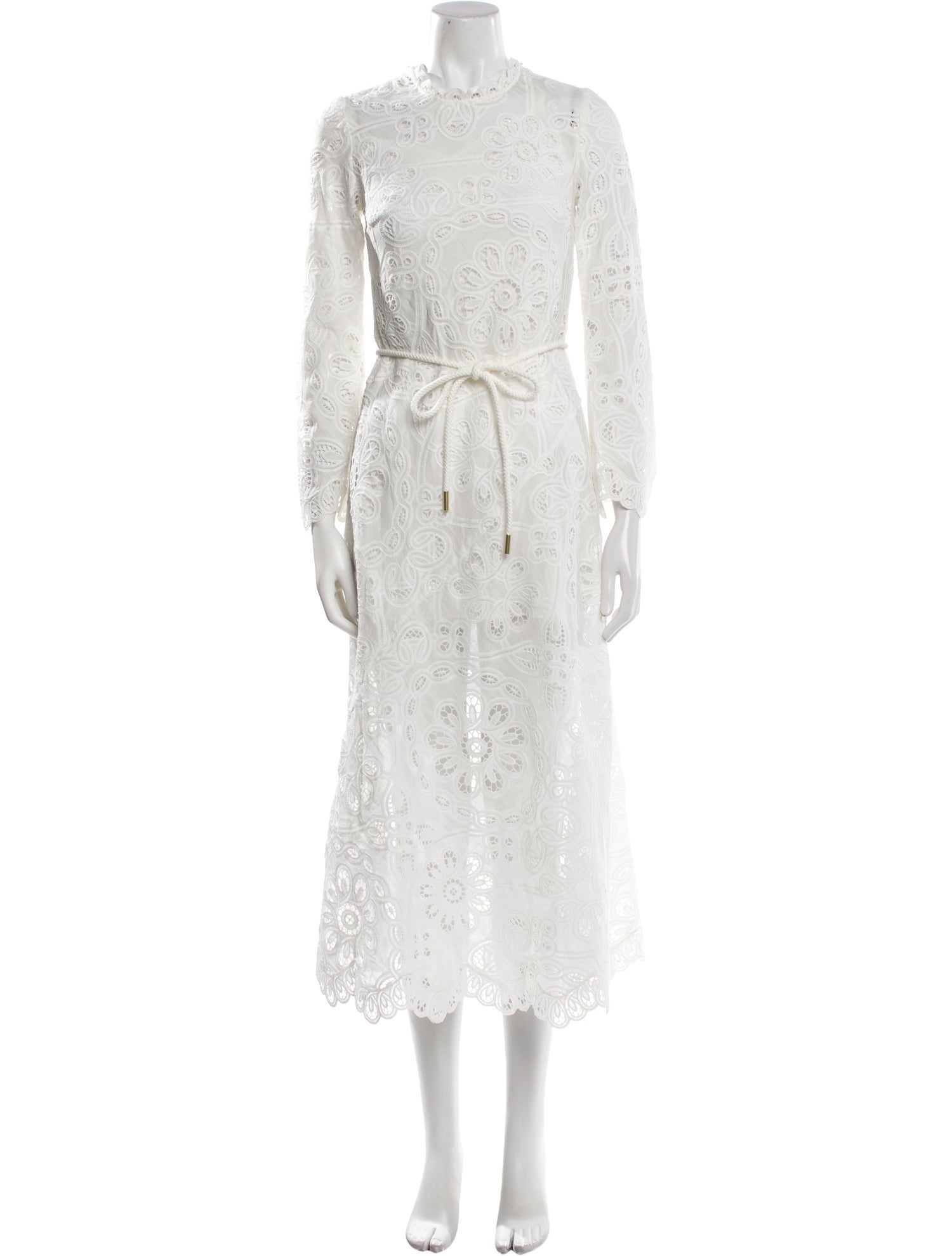 Zimmermann Lace Pattern Long Dress