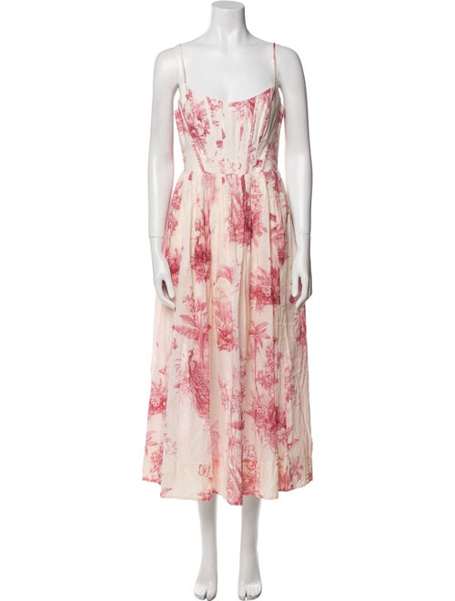 Zimmermann Floral Print Long Dress