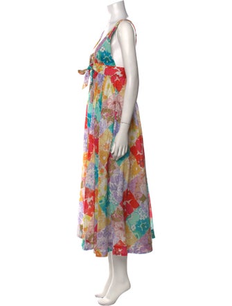 Zimmermann Floral Print Midi Length Dress
