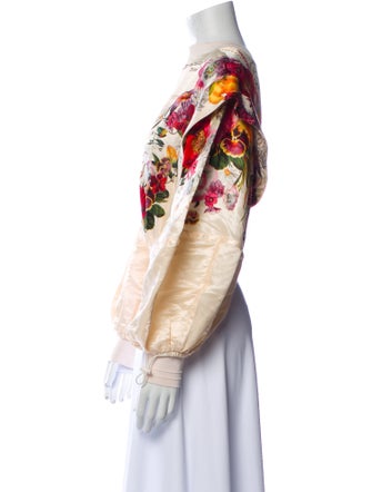 Zimmermann Linen Floral Print Sweatshirt