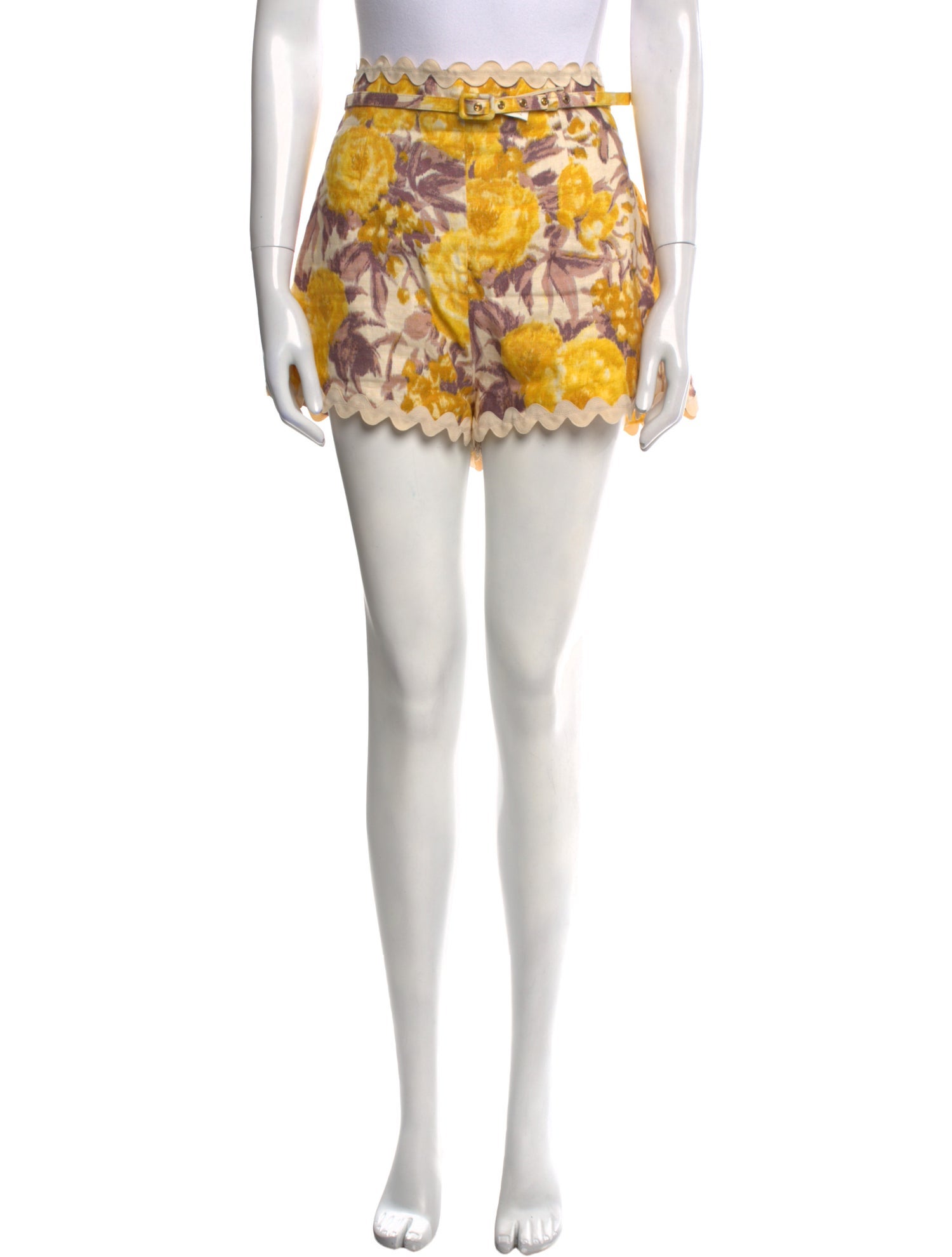 Zimmermann Linen Mini Shorts