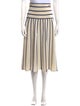 Zimmermann Striped Midi Length Skirt