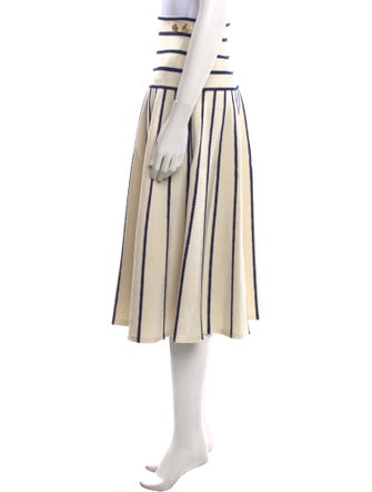 Zimmermann Striped Midi Length Skirt