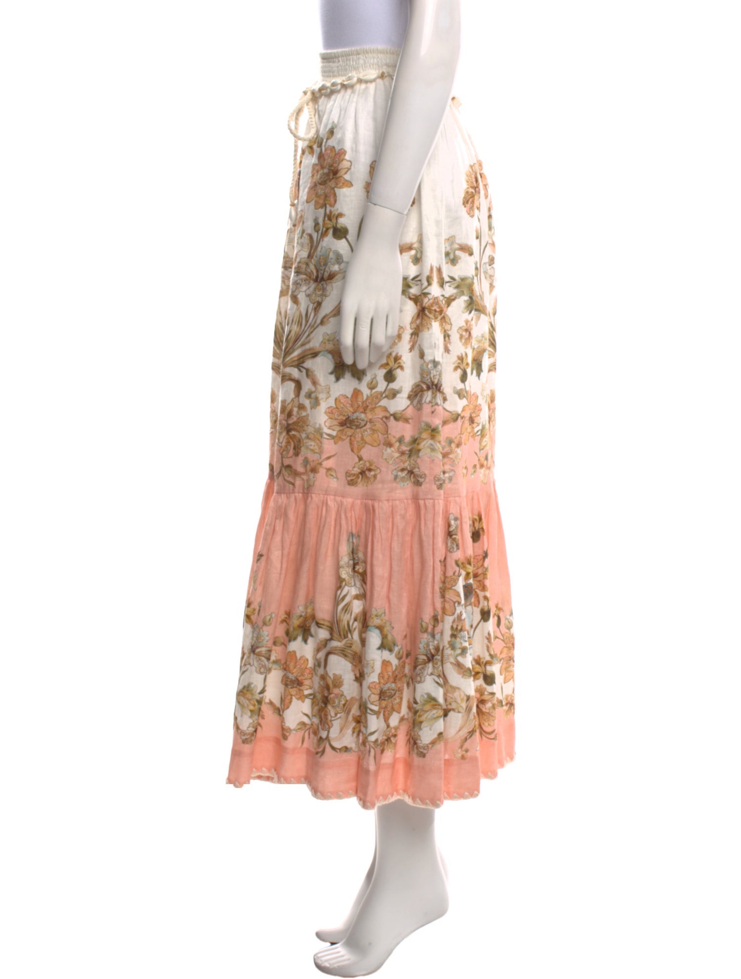 Zimmermann Linen Midi Length Skirt w/ Tags