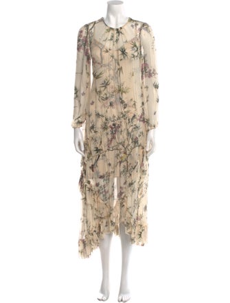 Zimmermann Floral Print Long Dress