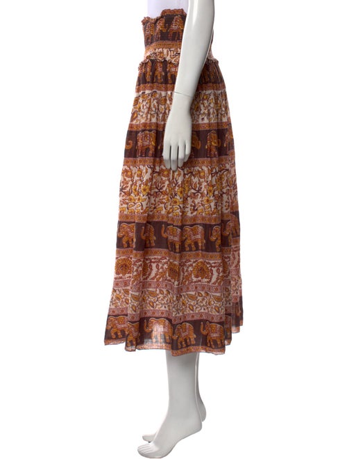 Zimmermann Printed Midi Length Skirt